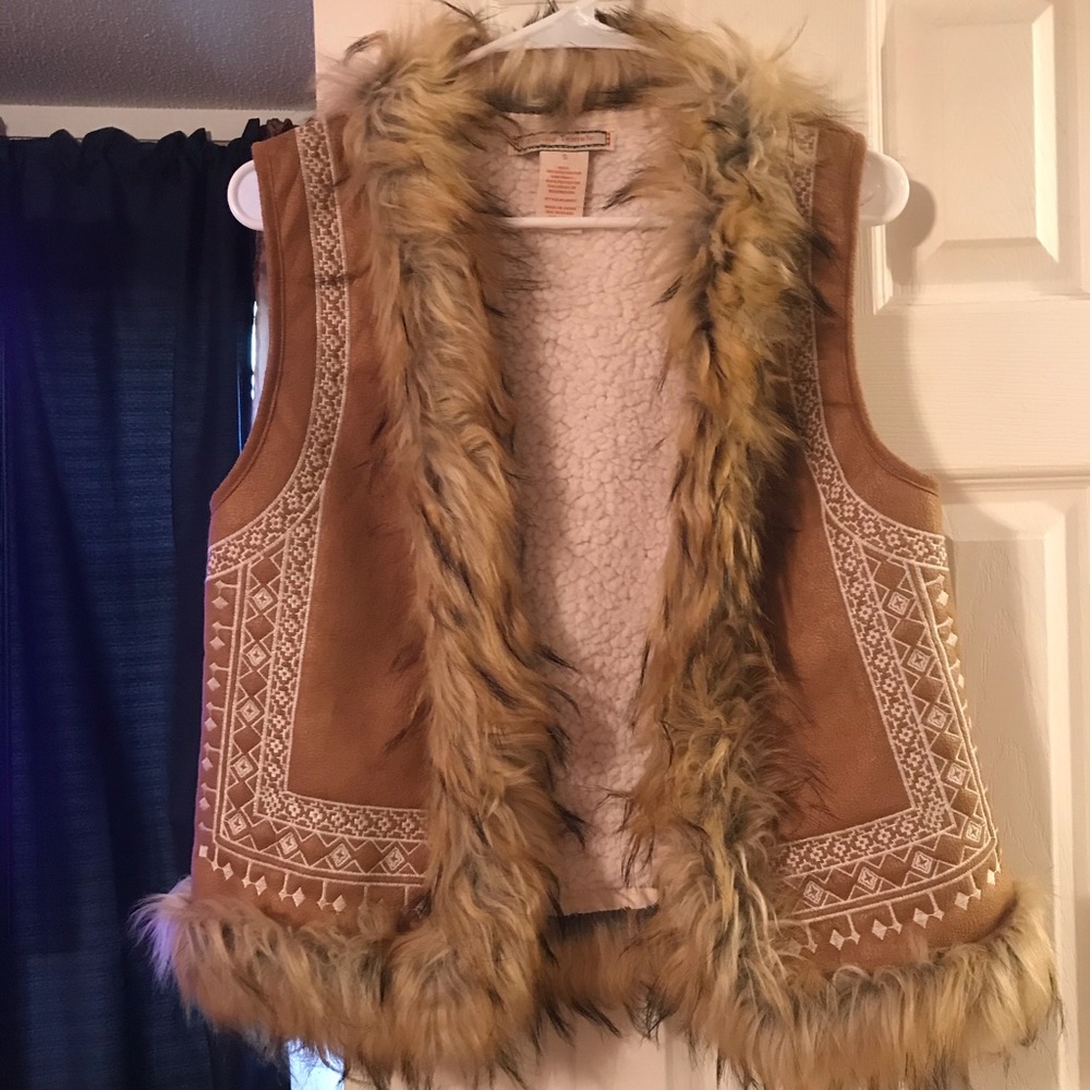 Small Camel Vest, been worn once!